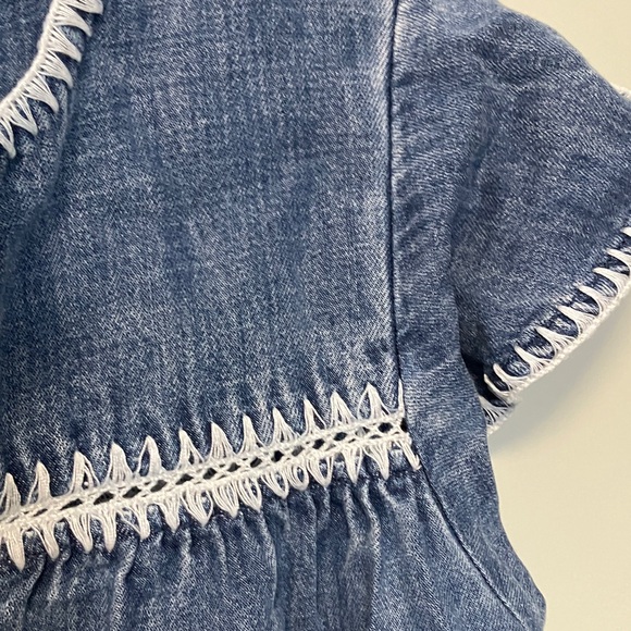 Rails Tafia Tencel Denim Blue Women's Top - Picture 4 of 5